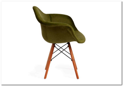 Кресло Secret De Maison CINDY SOFT (EAMES) (mod. 101) зеленый (HLR 54)/натуральный