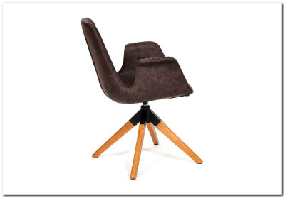 Кресло ROKIN (mod. DM4273A) дерево металл ткань коричневый (western brown)
