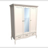Шкаф 3-х дверный с ящиками Лебо (массив) по цене 84 776 руб. в магазине Другая Мебель в Старом Осколе