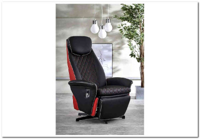 Кресло CAMARO  Halmar (черный/красный)