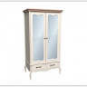 Шкаф 2-х дверный с зеркальными дверями Лебо (массив)  по цене 47 952 руб. в магазине Другая Мебель в Старом Осколе