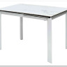 Стол CORNER 120 HIGH GLOSS STATUARIO керамика, стекло/ белый каркас, DISAUR заказать в Осколе по цене 59 400 руб. с доставкой в Старый Оскол, Губкин, Белгород