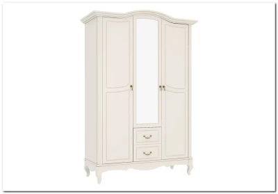 Шкаф трехдверный 2 ящика из массива бука Авиньон