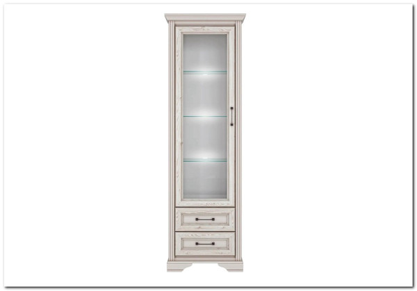 Шкаф-витрина Stylius (Стилиус) B169-REG1W2S BRW заказать в Осколе по цене 34 400 руб. с доставкой в Старый Оскол, Губкин, Белгород