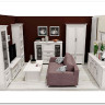 Шкаф-витрина Stylius (Стилиус) B169-REG1W2S BRW заказать в Осколе по цене 34 400 руб. с доставкой в Старый Оскол, Губкин, Белгород