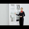 Шкаф-витрина Stylius (Стилиус) B169-REG2W2S BRW заказать в Осколе по цене 49 740 руб. с доставкой в Старый Оскол, Губкин, Белгород