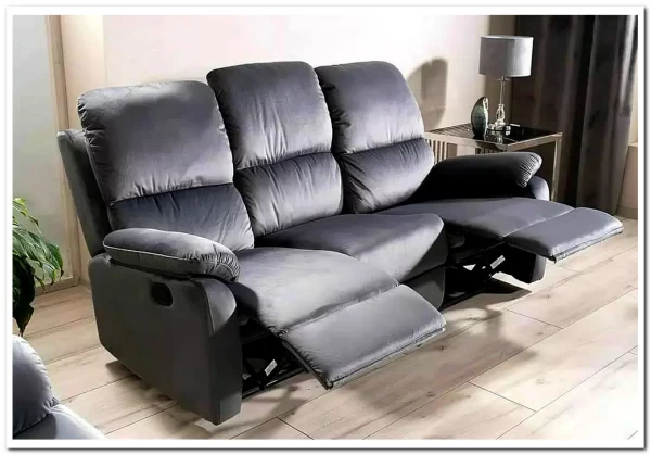 Диван-реклайнер Signal SPENCER 3 VELVET (серый) заказать в Осколе по цене 92 497 руб. с доставкой в Старый Оскол, Губкин, Белгород