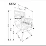 Стул кухонный Halmar K572 поворотный (кремовый/черный) заказать в Осколе по цене 21 713 руб. с доставкой в Старый Оскол, Губкин, Белгород