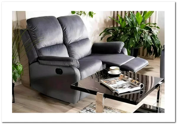 Диван-реклайнер Signal SPENCER 2 VELVET (серый) заказать в Осколе по цене 68 946 руб. с доставкой в Старый Оскол, Губкин, Белгород