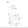 Стул кухонный SIGNAL AXO Brego 18 серый/черный заказать в Осколе по цене 9 382 руб. с доставкой в Старый Оскол, Губкин, Белгород