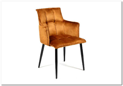 Кресло SASKIA (mod. 8283) коричневый (G-062-61)/черный