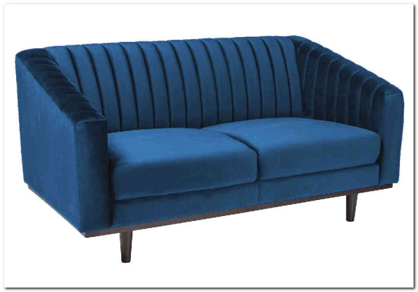 Диван ASPREY 2 Velvet Bluvel 86  Signal (синий) заказать в Осколе по цене 77 733 руб. с доставкой в Старый Оскол, Губкин, Белгород