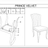 Стул кухонный Signal PRINCE Velvet Tap. 186 (черный/хром) заказать в Осколе по цене 18 336 руб. с доставкой в Старый Оскол, Губкин, Белгород
