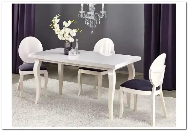 Стол обеденный Halmar MOZART 160 раскладной (белый) заказать в Осколе по цене 75 288 руб. с доставкой в Старый Оскол, Губкин, Белгород