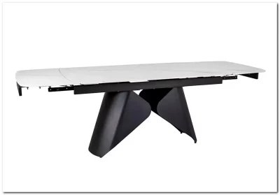 Стол обеденный Signal ARMANDO 160 (белый/черный)