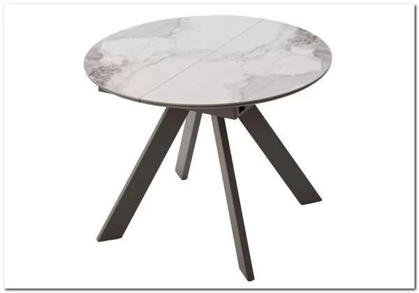 Стол БОНЖУР 100 PANDORA LIGHT, керамика / ЛАТТЕ каркас заказать в Осколе по цене 37 600 руб. с доставкой в Старый Оскол, Губкин, Белгород