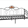 Купить Кровать Federica (mod. AT-881) 90*200 см (Day bed), красный дуб/черный с доставкой по России по цене производителя можно в магазине Другая Мебель в Старом Осколе