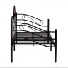 Купить Кровать Federica (mod. AT-881) 90*200 см (Day bed), красный дуб/черный с доставкой по России по цене производителя можно в магазине Другая Мебель в Старом Осколе