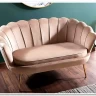 Диван SIGNAL CAMELLIA 2 Velvet Bluvel 28 (бежевый/золотой) заказать в Осколе по цене 42 092 руб. с доставкой в Старый Оскол, Губкин, Белгород