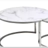 Комплект Signal ATLANTA B, 2 стола журнальных (эффект белого мрамора/хром) заказать в Осколе по цене 30 330 руб. с доставкой в Старый Оскол, Губкин, Белгород