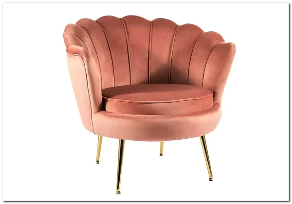 Кресло SIGNAL CAMELLIA Velvet Bluvel 52 (античный розовый/золотой) заказать в Осколе по цене 27 417 руб. с доставкой в Старый Оскол, Губкин, Белгород