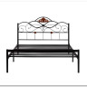 Купить Кровать Federica (mod. AT-881) 160*200 (Queen bed), красный дуб/черный с доставкой по России по цене производителя можно в магазине Другая Мебель в Старом Осколе