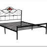 Купить Кровать Federica (mod. AT-881) 160*200 (Queen bed), красный дуб/черный с доставкой по России по цене производителя можно в магазине Другая Мебель в Старом Осколе