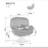 Кресло SIGNAL BRIGITTE Brego 68 карри/хром заказать в Осколе по цене 41 646 руб. с доставкой в Старый Оскол, Губкин, Белгород