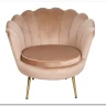 Кресло SIGNAL CAMELLIA Velvet Bluvel 28 (бежевый/золотой) заказать в Осколе по цене 27 417 руб. с доставкой в Старый Оскол, Губкин, Белгород