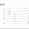 Пуф Halmar CALPI (серый) заказать в Осколе по цене 22 688 руб. с доставкой в Старый Оскол, Губкин, Белгород