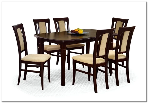 Стол обеденный Halmar FRYDERYK 160/240 раскладной (темный орех) заказать в Осколе по цене 51 801 руб. с доставкой в Старый Оскол, Губкин, Белгород