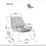Кресло SIGNAL CELLA Brego 77 (оливковый/черный) заказать в Осколе по цене 24 687 руб. с доставкой в Старый Оскол, Губкин, Белгород