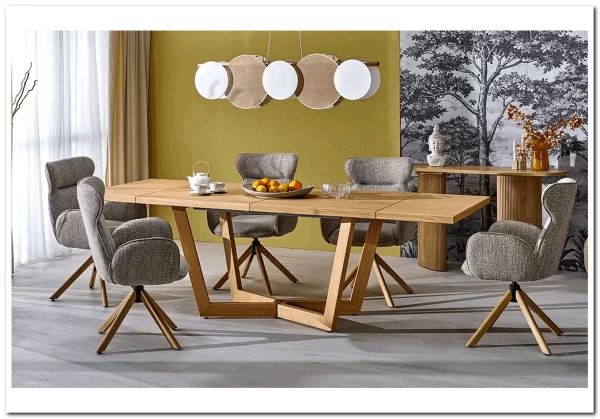 Стол обеденный Halmar MASSIVE 3 160 (дуб натуральный/дуб натуральный) заказать в Осколе по цене 120 551 руб. с доставкой в Старый Оскол, Губкин, Белгород