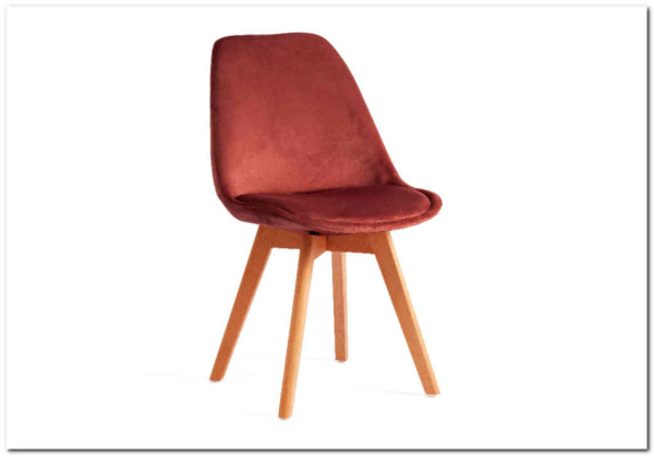 Стул TULIP SOFT (mod. 74) коралловый (HLR 44)/натуральный заказать в Осколе по цене 5 390 руб. с доставкой в Старый Оскол, Губкин, Белгород