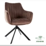 Стул кухонный Signal AZALIA Velvet Bluvel 38 поворотный (капучино/черный) заказать в Осколе по цене 20 033 руб. с доставкой в Старый Оскол, Губкин, Белгород