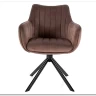 Стул кухонный Signal AZALIA Velvet Bluvel 38 поворотный (капучино/черный) заказать в Осколе по цене 20 033 руб. с доставкой в Старый Оскол, Губкин, Белгород