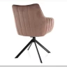 Стул кухонный Signal AZALIA Velvet Bluvel 38 поворотный (капучино/черный) заказать в Осколе по цене 20 033 руб. с доставкой в Старый Оскол, Губкин, Белгород