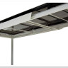 Стол CREMONA 140 HIGH GLOSS STATUARIO Белый мрамор глянцевый керамика/ белый каркас заказать в Осколе по цене 74 610 руб. с доставкой в Старый Оскол, Губкин, Белгород