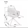 Стул кухонный Signal AZALIA D Velvet Bluvel 40 поворотный (темно-бежевый/дуб) заказать в Осколе по цене 21 209 руб. с доставкой в Старый Оскол, Губкин, Белгород