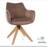Стул кухонный Signal AZALIA D Velvet Bluvel 40 поворотный (темно-бежевый/дуб) заказать в Осколе по цене 21 209 руб. с доставкой в Старый Оскол, Губкин, Белгород