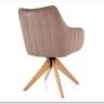 Стул кухонный Signal AZALIA D Velvet Bluvel 40 поворотный (темно-бежевый/дуб) заказать в Осколе по цене 21 209 руб. с доставкой в Старый Оскол, Губкин, Белгород