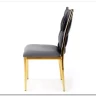 Стул кухонный K436  Halmar (серый/золотой) заказать в Осколе по цене 17 774 руб. с доставкой в Старый Оскол, Губкин, Белгород