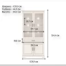 Витрина Florencia  REG2W2D1S персидский жемчуг BRW заказать в Осколе по цене 46 902 руб. с доставкой в Старый Оскол, Губкин, Белгород