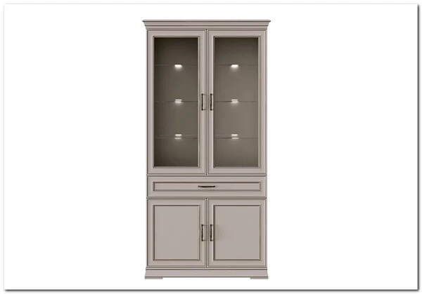 Витрина Florencia  REG2W2D1S персидский жемчуг BRW заказать в Осколе по цене 46 902 руб. с доставкой в Старый Оскол, Губкин, Белгород
