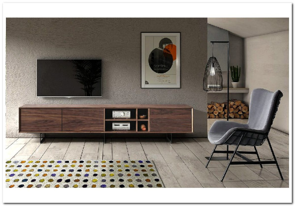 Тумба ТВ DUPEN TV130 WALNUT заказать в Осколе по цене 89 700 руб. с доставкой в Старый Оскол, Губкин, Белгород