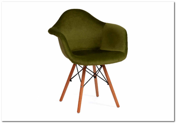 Кресло Secret De Maison CINDY SOFT (EAMES) (mod. 101) зеленый (HLR 54)/натуральный заказать в Осколе по цене 7 720 руб. с доставкой в Старый Оскол, Губкин, Белгород