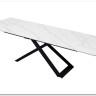 Стол LIVORNO 180 MATT WHITE MARBLE SOLID CERAMIC / BLACK заказать в Осколе по цене 88 950 руб. с доставкой в Старый Оскол, Губкин, Белгород