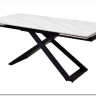 Стол LIVORNO 180 MATT WHITE MARBLE SOLID CERAMIC / BLACK заказать в Осколе по цене 88 950 руб. с доставкой в Старый Оскол, Губкин, Белгород