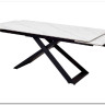 Стол LIVORNO 180 MATT WHITE MARBLE SOLID CERAMIC / BLACK заказать в Осколе по цене 88 950 руб. с доставкой в Старый Оскол, Губкин, Белгород