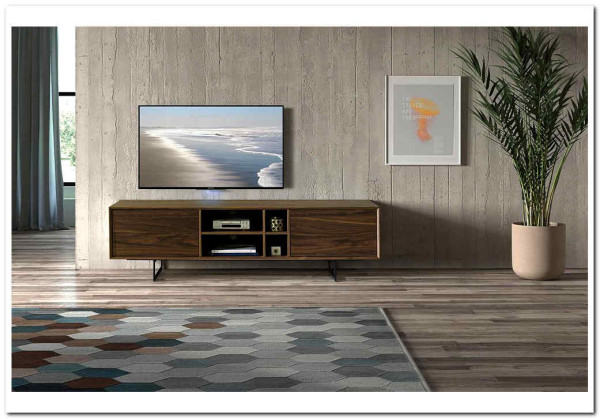 Тумба ТВ DUPEN TV131 WALNUT заказать в Осколе по цене 105 500 руб. с доставкой в Старый Оскол, Губкин, Белгород